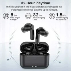 TOZO Active Noise Cancelling Headphones - Waterproof Bluetooth Earbuds With Smart Touch Control 25 TOZO Active Noise Cancelling Headphones - Waterproof Bluetooth Earbuds With Smart Touch Control -Electronics Store tozo nc2 hybrid active noise cancelling wireless earbuds in ear detection headphones 12