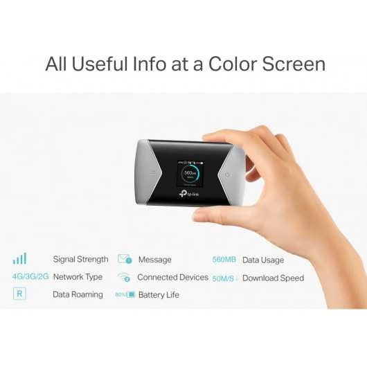 TP-Link M7650 Mobile Hotspot: Ultra-Fast Wi-Fi On-the-Go 2 TP-Link M7650 Mobile Hotspot: Ultra-Fast Wi-Fi On-the-Go - Image 2