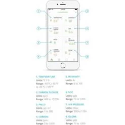 UHoo Indoor Air Quality Sensor: Breathe Healthier, Live Better -Electronics Store uhoo monitor the quality of the air around you 4