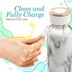 UVBrite Self-Cleaning Water Bottle - Purify Water On The Go With UV Technology For Clean, Safe Drinking Anytime, Anywhere -Electronics Store uvbrite beam self cleaning uv water bottle 24 oz insulated stainless steel bottle rechargeable sterilizing bottle with 18