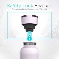 UVBrite Self-Cleaning Water Bottle - Purify Water On The Go With UV Technology For Clean, Safe Drinking Anytime, Anywhere -Electronics Store uvbrite beam self cleaning uv water bottle 24 oz insulated stainless steel bottle rechargeable sterilizing bottle with 3