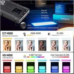 Weeylite RB9 RGB Video Light: Perfect For Photography And Video Recording -Electronics Store viltrox weeylite rb9 the portable lighting plate 3