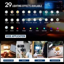 Weeylite RB9 RGB Video Light: Perfect For Photography And Video Recording -Electronics Store viltrox weeylite rb9 the portable lighting plate 6