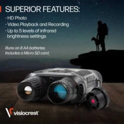 Visiocrest Night Vision Binoculars: Infrared Digital System For Total Darkness -Electronics Store visiocrest binoculars for better surveillance 1 5