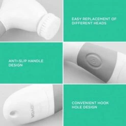 Flawless Cleansing: VOYOR 5-in-1 Facial Brush For Radiant Skin