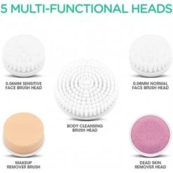 Flawless Cleansing: VOYOR 5-in-1 Facial Brush For Radiant Skin -Electronics Store voyor fb100 the electric cleaning brush 3