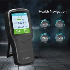 VSON Air Quality Monitor - Detects Formaldehyde, PM2.5, TVOC & More, Accurate Pollution Sensor With LCD Display -Electronics Store vson wp6912 1 the air quality detector 2