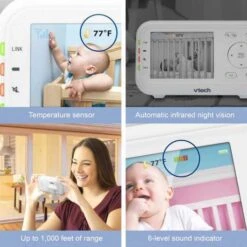 VTech VM5463-2, The 5'' Screen Baby Monitor -Electronics Store vtech vm5463 2 the 5 screen baby monitor 8