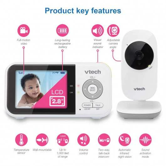 VTech VM819 Baby Monitor: Long Range, Temperature Sensor, And Soothing Lullabies 11 VTech VM819 Baby Monitor: Long Range, Temperature Sensor, And Soothing Lullabies - Image 11