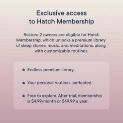 Wake Refreshed With Hatch Restore 2: Sunrise Alarm, Sound Machine, & Smart Light