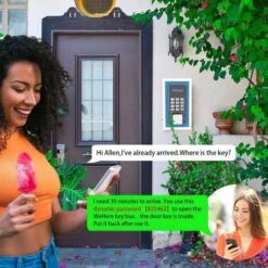 WeHere Bluetooth Electronic Lockbox: Secure Combination Lock With Bluetooth Connectivity For Contractors And Homeowners 24 WeHere Bluetooth Electronic Lockbox: Secure Combination Lock With Bluetooth Connectivity For Contractors And Homeowners -Electronics Store wehere key lock box use bluetooth one time password fixed code unlock electronic lock box for house key wall mount hide a key 10