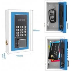 WeHere Bluetooth Electronic Lockbox: Secure Combination Lock With Bluetooth Connectivity For Contractors And Homeowners 16 WeHere Bluetooth Electronic Lockbox: Secure Combination Lock With Bluetooth Connectivity For Contractors And Homeowners -Electronics Store wehere key lock box use bluetooth one time password fixed code unlock electronic lock box for house key wall mount hide a key 2