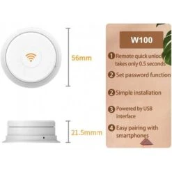 WeHere Bluetooth Electronic Lockbox: Secure Combination Lock With Bluetooth Connectivity For Contractors And Homeowners 18 WeHere Bluetooth Electronic Lockbox: Secure Combination Lock With Bluetooth Connectivity For Contractors And Homeowners -Electronics Store wehere key lock box use bluetooth one time password fixed code unlock electronic lock box for house key wall mount hide a key 4