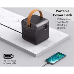 Ultimate Portable Cinema: WEMAX Dice 1080p Projector - Outdoor Movie Magic With 3hr Battery