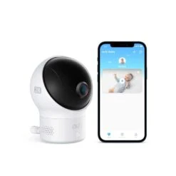 Wi-Fi Baby Monitor 2K Night Vision, Noise & Temp Detection, Secure Data, Remote Access, Easy Setup, Wide View, Mobile App -Electronics Store wi fi baby monitor 2k night vision noise temp detection secure data remote access easy setup wide view mobile app 5