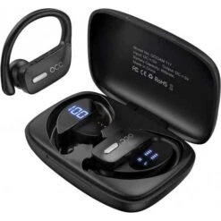 True Wireless Bluetooth Earbuds - Waterproof, Deep Bass, 40H Playtime, Workout Ready