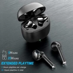 Yobola True Wireless Earbuds - Bluetooth, Waterproof, 40H Playtime, Built-in Microphone -Electronics Store wireless earbuds yobola bluetoth earbuds ipx5 waterproof wireless earphones 10