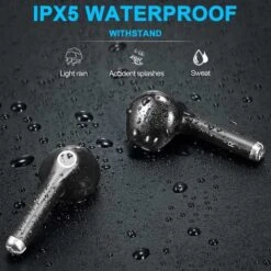 Yobola True Wireless Earbuds - Bluetooth, Waterproof, 40H Playtime, Built-in Microphone -Electronics Store wireless earbuds yobola bluetoth earbuds ipx5 waterproof wireless earphones 11