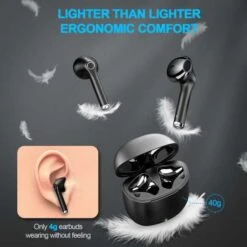 Yobola True Wireless Earbuds - Bluetooth, Waterproof, 40H Playtime, Built-in Microphone -Electronics Store wireless earbuds yobola bluetoth earbuds ipx5 waterproof wireless earphones 13