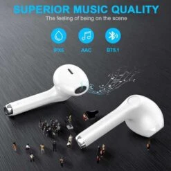 Yobola True Wireless Earbuds - Bluetooth, Waterproof, 40H Playtime, Built-in Microphone -Electronics Store wireless earbuds yobola bluetoth earbuds ipx5 waterproof wireless earphones 2