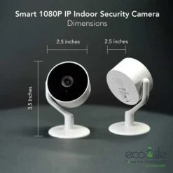 Eco4life 1080P Indoor Wi-Fi Security Camera With Motion Detection And Night Vision -Electronics Store wireless indoor hd camera eco4life 1 8