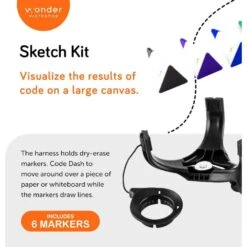 Wonder Workshop Dash Robot & Sketch Kit Bundle Coding Robots For Kids 6+ - Fun STEM Learning Toy With Voice Activation -Electronics Store wonder workshop dash robot sketch kit bundle coding robots for kids 6 fun stem learning toy with voice activation 4