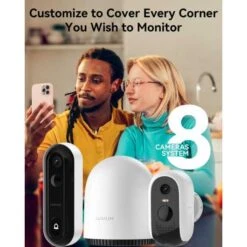 WUUK Wireless 2K Video Doorbell - Motion Detection, Local Storage, No Subscription, Alexa Compatible -Electronics Store wuuk wireless doorbell camera 2k absolutely no monthly fee video doorbell w human motion detection 32gb storage homebase 14