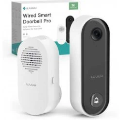 WUUK Wireless 2K Video Doorbell - Motion Detection, Local Storage, No Subscription, Alexa Compatible -Electronics Store wuuk wireless doorbell camera 2k absolutely no monthly fee video doorbell w human motion detection 32gb storage homebase 15