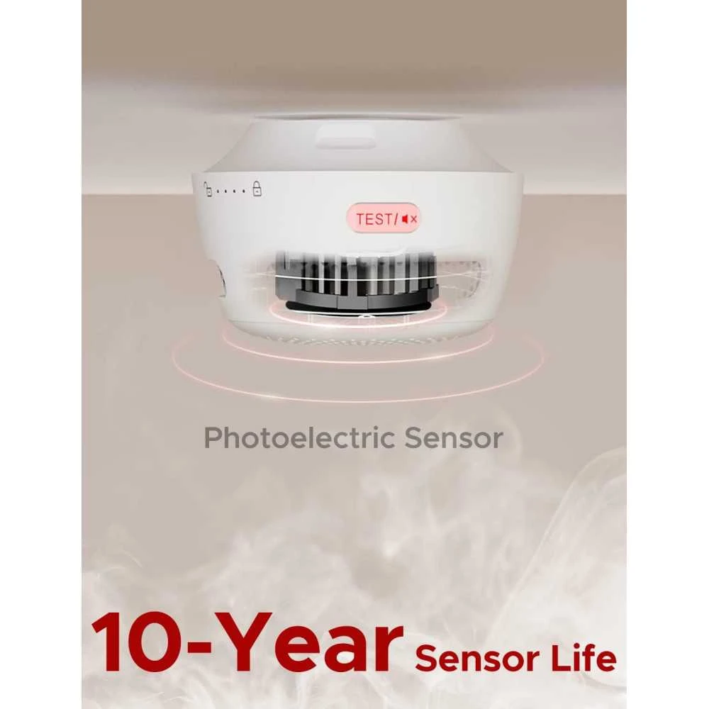 X-Sense Wi-Fi Smoke Alarm: Real-Time Alerts & 10-Year Sensor Life For Ultimate Safety 2 X-Sense Wi-Fi Smoke Alarm: Real-Time Alerts & 10-Year Sensor Life For Ultimate Safety - Image 2