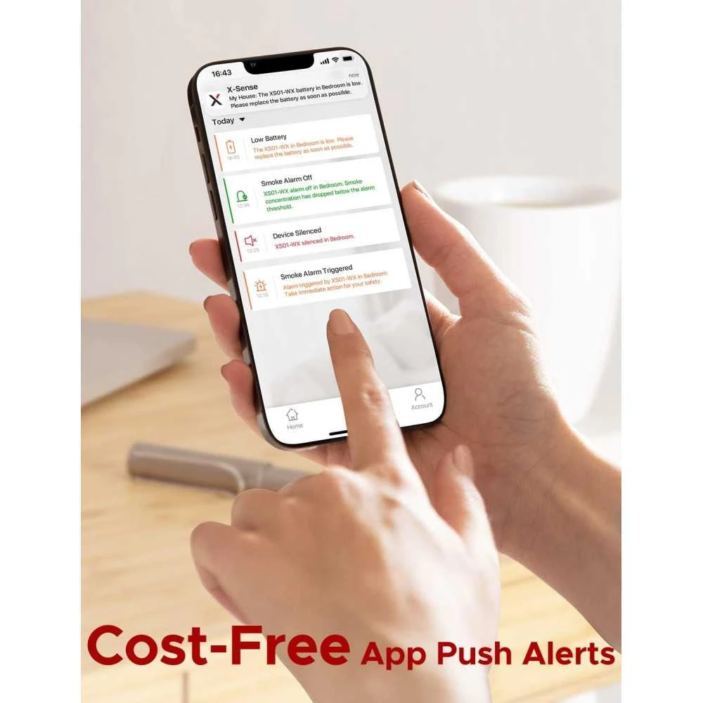 X-Sense Wi-Fi Smoke Alarm: Real-Time Alerts & 10-Year Sensor Life For Ultimate Safety 4 X-Sense Wi-Fi Smoke Alarm: Real-Time Alerts & 10-Year Sensor Life For Ultimate Safety - Image 4