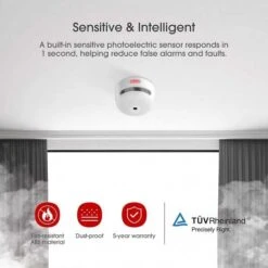 X-Sense Wireless Interlinked Smoke Alarm: Enhanced Home Safety System -Electronics Store x sense xs01 wr 6 set the smoke detector set 1 5