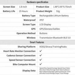 XOSS G+ Bike Computer: Advanced GPS Speedometer, Waterproof, With Bluetooth -Electronics Store xoss g the bike monitor 1 4