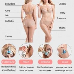 Yeamon 4D Facial Massage Roller: Rejuvenate & Tone With Microcurrent Technology -Electronics Store yeamon the massage roller 3