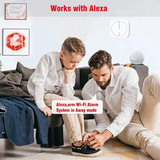 YISEELE 9-Piece Home Security System - WiFi & App Control, Alexa Compatible 2 YISEELE 9-Piece Home Security System - WiFi & App Control, Alexa Compatible - Image 2