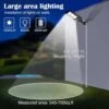 ZJOJO Waterproof Solar Street Lights With Motion Sensor And Remote, 10000 Lumens, 2-Pack